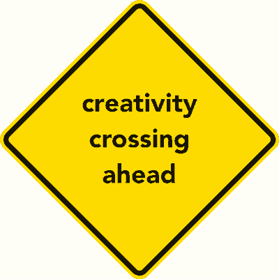 creativity crossing ahead